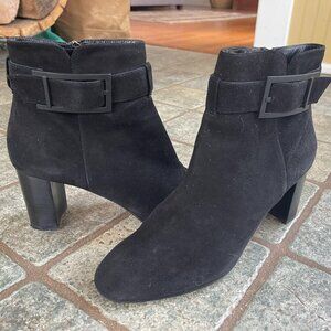 Aquatalia black suede boots, size 8.5